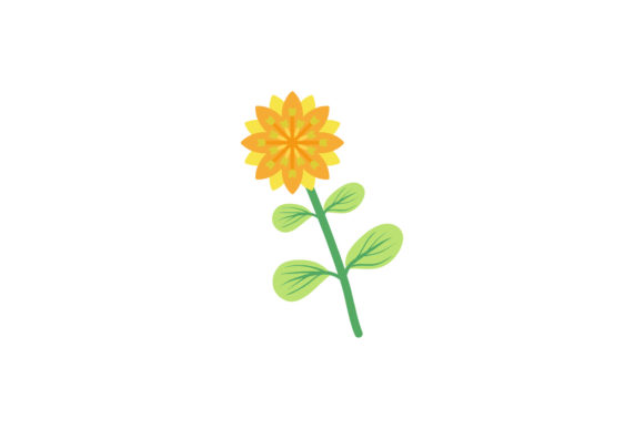 Branch Yellow Macro Flower Plant: A Vector Design Essential