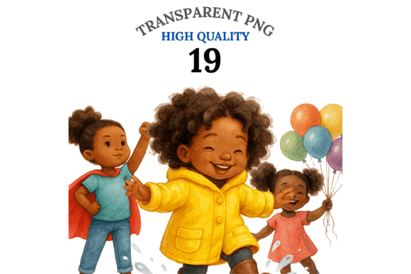 Celebrate Diversity with the 19 Black Girl Clipart Bundle