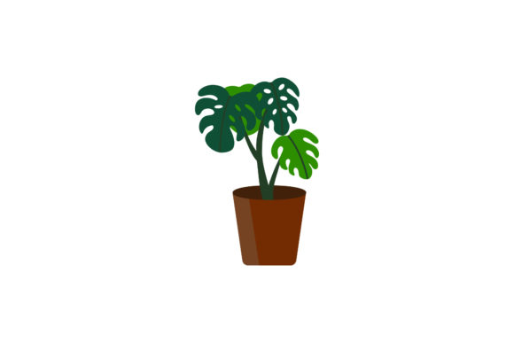 Jungle Summer Plant Icon Grow: A Lush Vector Design Asset