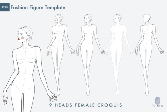 Streamline Your Fashion Sketches with Croqui Templates