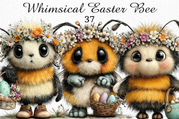 Sweeten Your Spring Designs with Whimsical Easter Bee Clipart