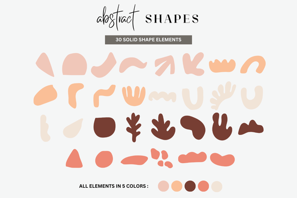 Unleash Creativity with Organic Abstract Shapes