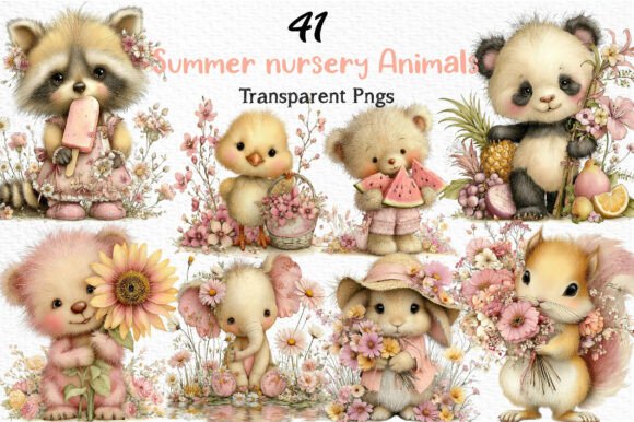 Whimsical Summer Nursery Animals Clipart: A Designer's Guide