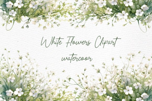 White Flowers Clipart: Elevate Your Wedding Designs